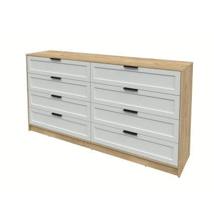 Kомод Тренд КТ-К197 (Дуб золотой ЛДСП/ Грэй ЛМДФ) Ш1965 В1020 Г451